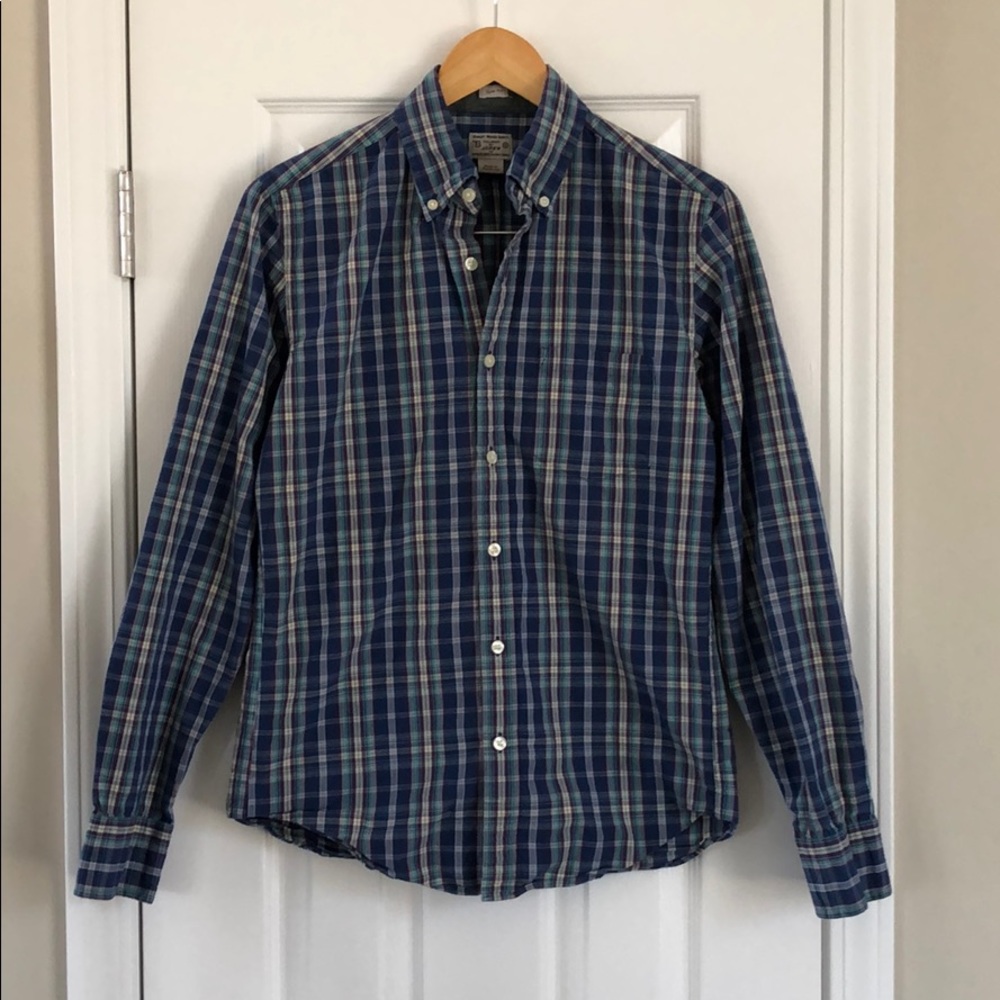 Men’s J.Crew slim fit plaid shirt
